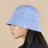 ラベルラウンドバケットハット / Monogram Label Round Bucket Hat Sky blue