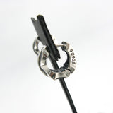 サジタR-1シルバーフープイヤリング / Sagitta-R1 silver hoop earring (4593062543478)
