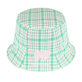 Twin rose check bucket [Green] (6535226392694)