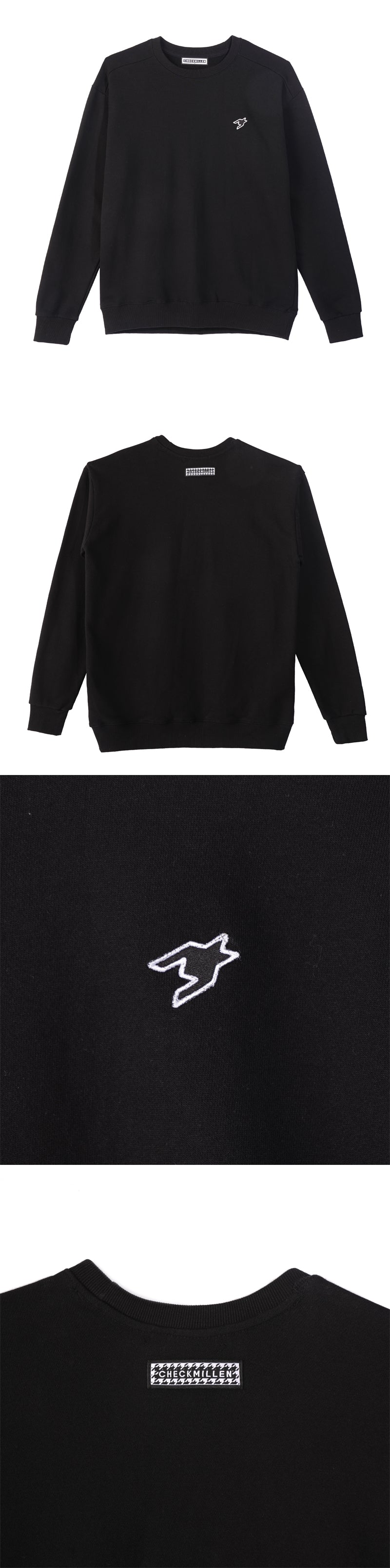 ロゴスウェットシャツ / CHECKMILLEN LOGO SWEATSHIRT (BLACK)