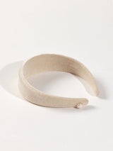 Ivory Velvet Headband (6611534086262)