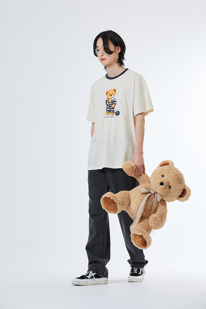 プリズンテディリンガーTシャツ / Prison Teddy Ringer T-shirt