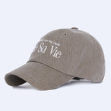 VIVRE SA VIE BALL CAP BROWN(Copy) (6563459301494)