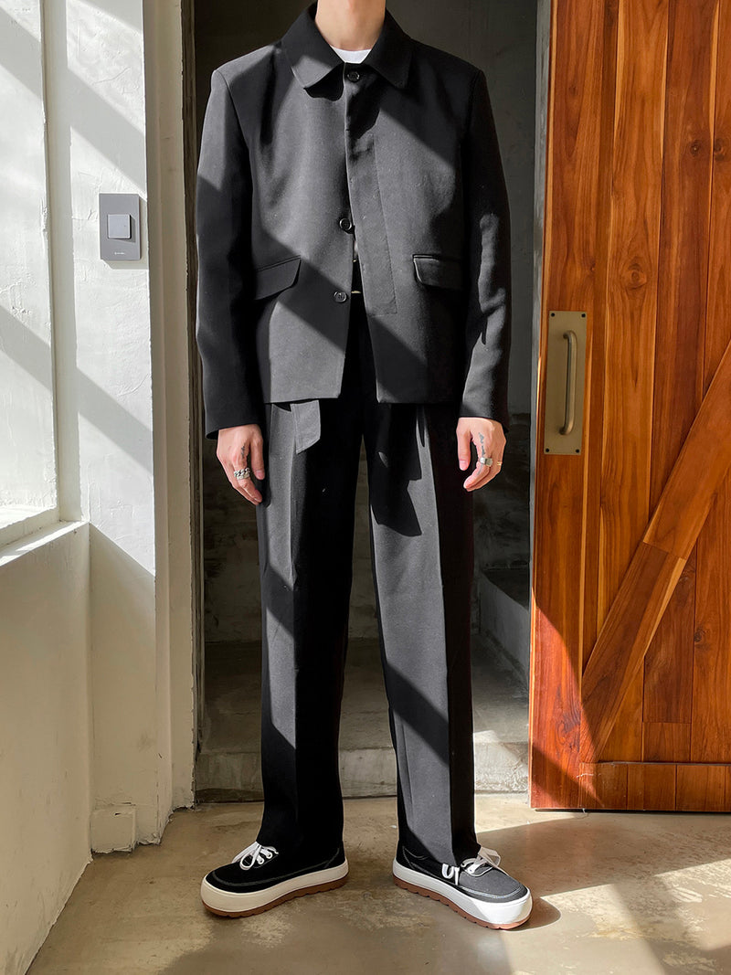 ASCLO Minimal Trendy Suit (Black) (6568525070454)