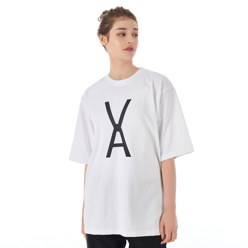 VAブラックビッグロゴTシャツ/VA Black Big Logo T-Shirts White