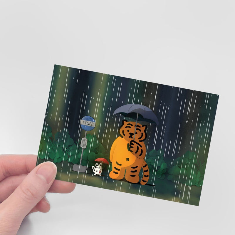 MY NEIGHBOR TIGER POST CARD (6538757374070)