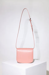 Flat leather 2way bag - pink (6613751005302)