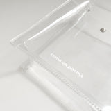 クリアpvcストラップポーチ / Clear pvc strap pouch_gliter