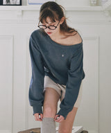Edin Off-shoulder Sweatshirt ( 3 colors )