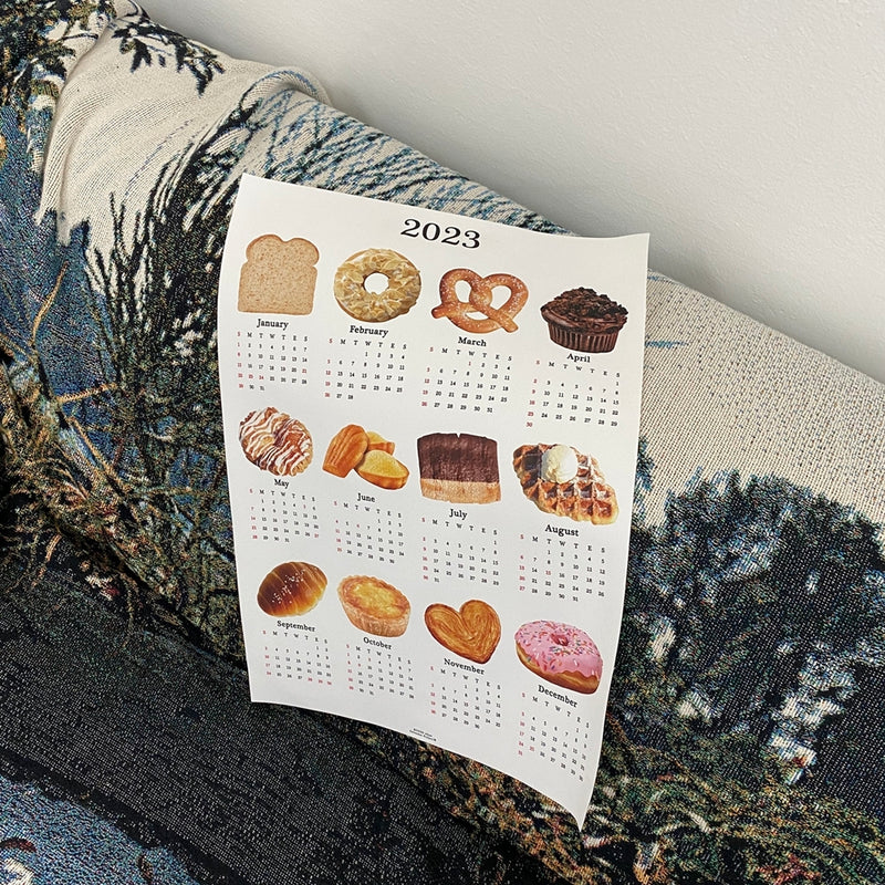 2023ブレッドカンバスカレンダー/2023 bread canvas calendar (2size)