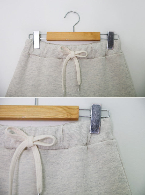 Hラインバンディングスカートパンツ (4color)