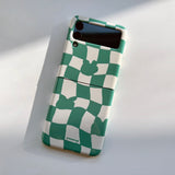 Checkerboard Green Zflip Case (6674541609078)