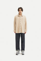 ツイステッドカラーカーディガンシャツ/Twisted collar cardigan shirt S111 Elephant Ivory