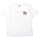 サマーバイブ 刺繍 Tシャツ ホワイト / SummerVibe Embroidery T-Shirt_White (4439170613366)