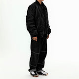 Chap MA-1 over fit bomber jacket(Black) (6629427150966)