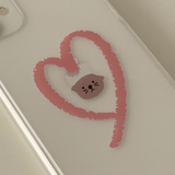 Heart haedal Jelly Case (iPhone, Galaxy) (6674271076470)