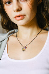 Stardust necklace (gold) (925 silver) (6626016919670)
