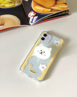 フラワーキャットジェリーケース (アイフォンケース) / Flower cat jelly case (iphone case)