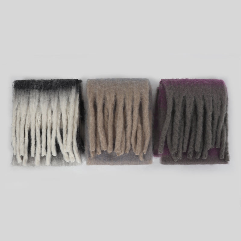 wool patterned muffler