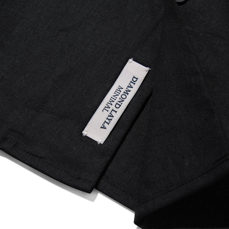 スタンダードステッチリネンシャツ/Standard Stitch Linen Shirt S78 Black