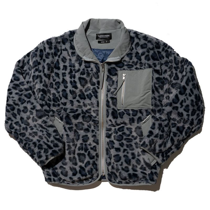 PLATEAU STUDIO fluffy leopard jacket