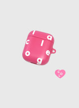 ロゴアルファベットエアポッズケース/Logo Alphabet Airpods Case (Pink)