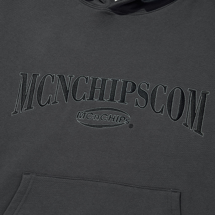 Vintage arch-logo hoodie [charcoal] (6609520951414)