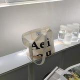 Aeiou Logo Bag (Cotton 100%) White