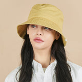 ラベルピグメントバケットハット / Monogram Label Pigment Bucket Hat Yellow