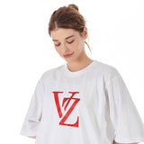 モノグラムレッドビックロゴTシャツ/Monogram Red Big Logo T-Shirts White