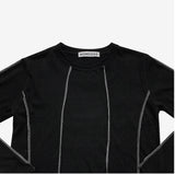 [NONCODE] Cox Stitch Crop T-shirt (6615445700726)