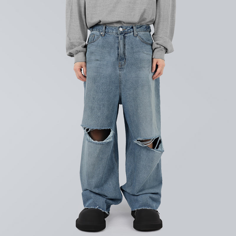ビジョリップドデニムジーンズ / Vijo Ripped Denim Jeans