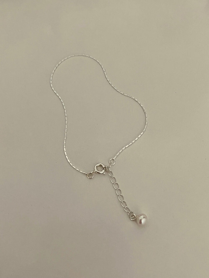 (silver925) Pearl drop bracelet