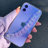 purple aurora chain strap case