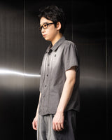 ウォッシュド デニム ハーフシャツ / Washed Denim Half Shirt (Gray)