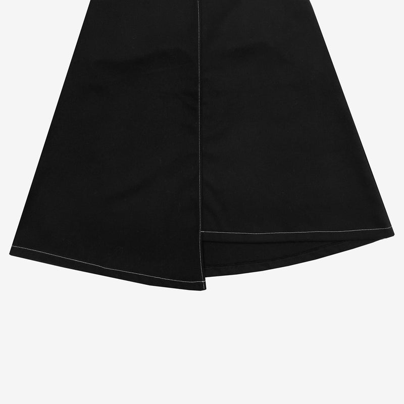 ポンディステッチアンバランスロングスカート / Pondy Stitch Unbalanced Long Skirt