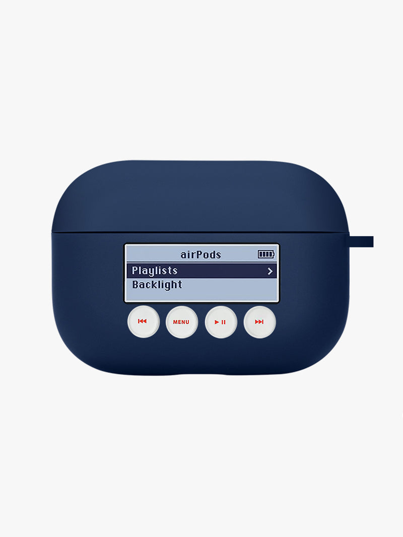 My Classic Airpods Case -Navy Blue (for 1,2,3 Pro) (6685224337526)