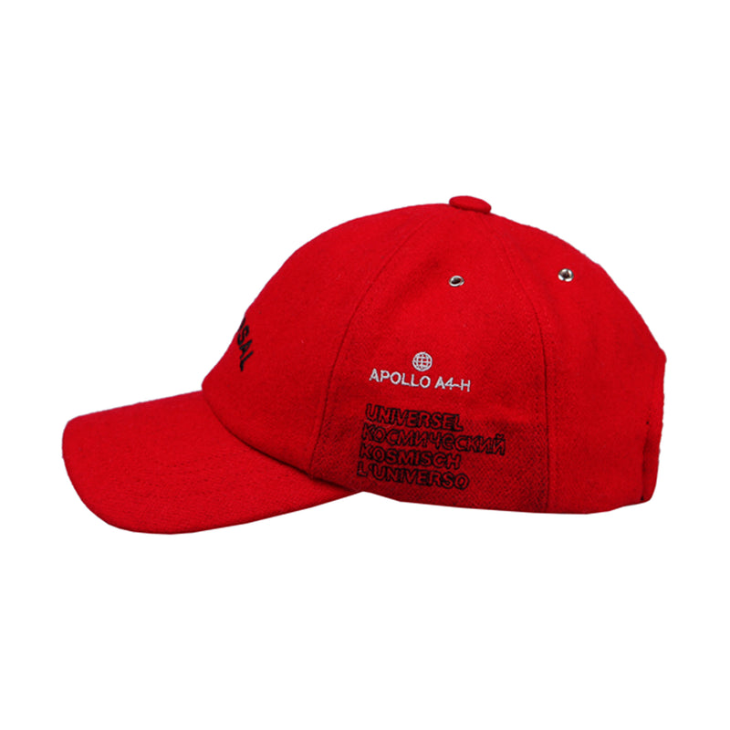[UNISEX] UNIVERSAL WOOL CAP (Red) (6655760072822)