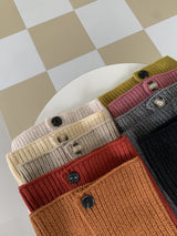 ASCLO ニットボタンネックウォーマー / ASCLO Knit Button Neck Warmer (10color)
