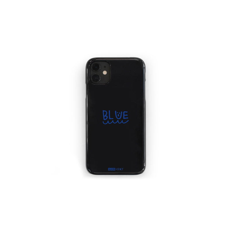 UL:KIN X KWJ Blue Phone Case_Black (6688977551478)