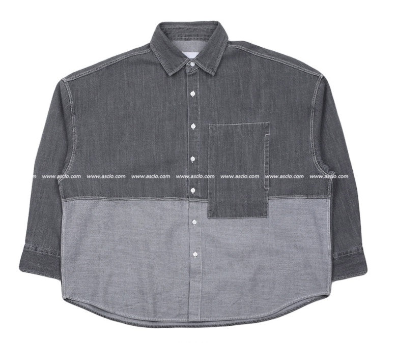 アイスオーバーフィットデニムシャツ / ASCLO Ice Overfit Denim Shirt (2color)