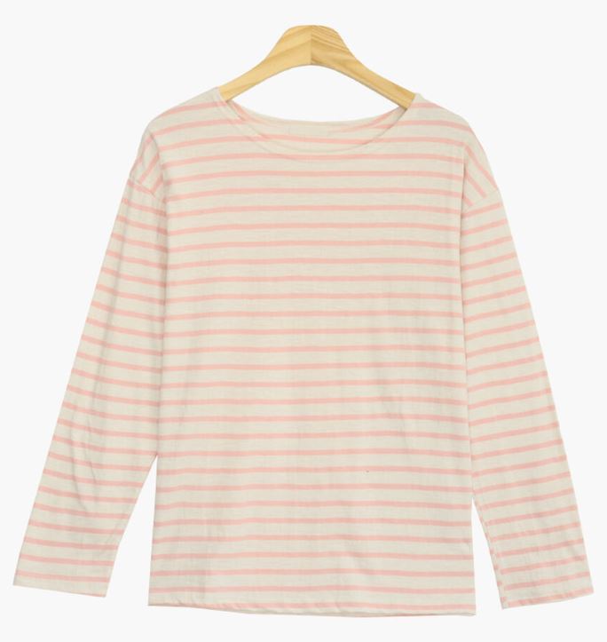Elo spring Pastel Striped Loose Fit T-Shirt (5 colors)