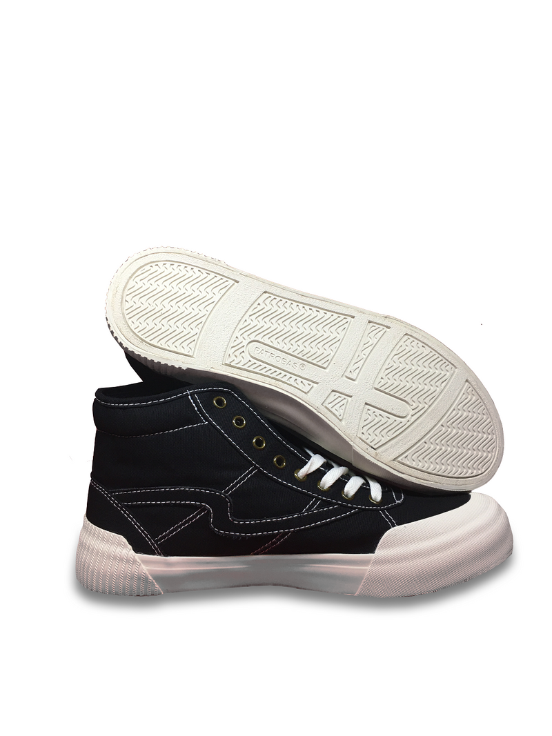 イクイップハイブラックホワイトスニーカー / Equip High Black White Sneakers