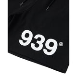 939ロゴスウェットショーツ / 939 LOGO SWEAT SHORTS (BLACK)