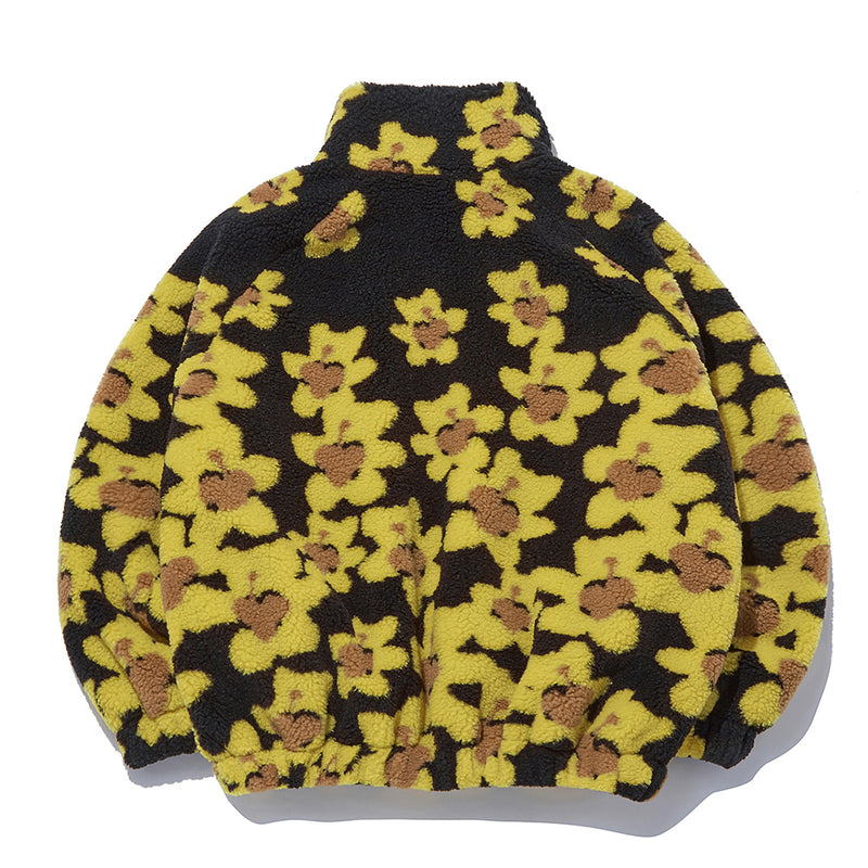 フラワーベアフラフィージャケット / Flower Bear Fluffy Jacket_Black