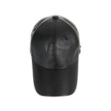 ストゥッドロゴレザーオーバーフィットボールキャップ / Stud logo leather over fit ball cap