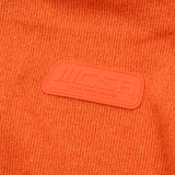[UNISEX] Oversized Half-Zip Fleece Sweater (Orange) (6656117407862)