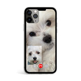 ジェリーフォンケース マルチーズフェイスタイム / Jelly phone case maltese facetime
