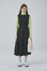 シャーリングロコドレス / Shirring Roco Dress [Olive]