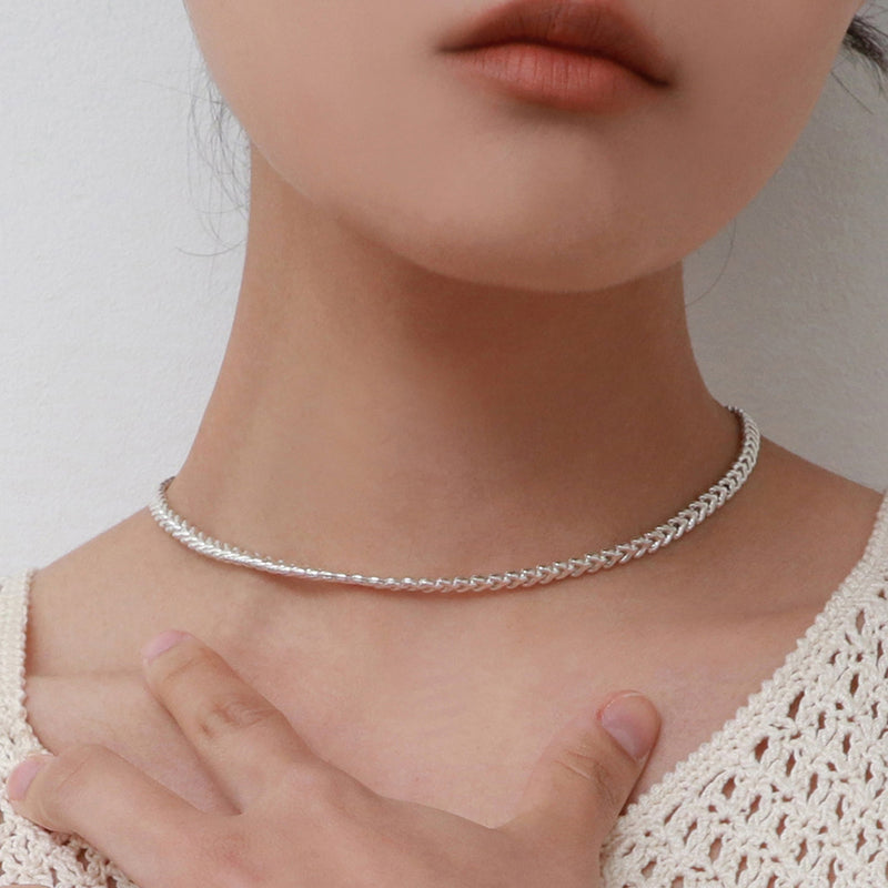 シルバーカテナネックレス / silver katena necklace (vermeil)